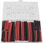 Chilitec 22907 krimpkous assortiment 142-delig rood & zwart met lijm