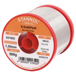 Stannol HS10 594052 soldeertin 0,5mm 250gram loodvrij met zilver