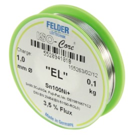 Felder ISO-core EL soldeertin 1mm 100gram loodvrij