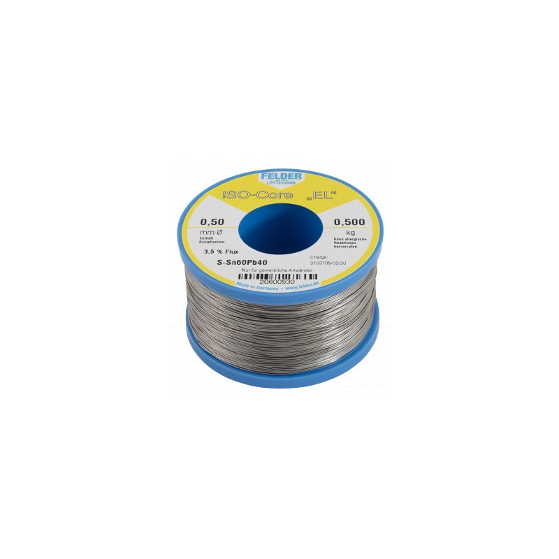 Felder 20600530 ISO-core EL soldeertin 0,5mm 500gram