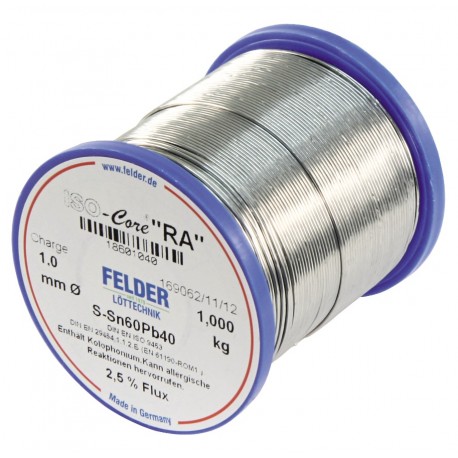 Felder 18601040 ISO-core RA soldeertin 1mm 1000gram