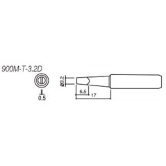 PCWork 900M-T-3.2D soldeerpunt 3.2mm