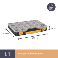 Perel OMR18 Assortimentsdoos 420 X 305 X 61 Mm