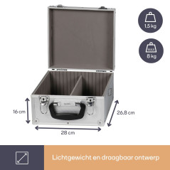 Perel CD-Koffer voor 40 CD's  280 X 268 X 160mm