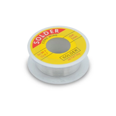 Soldeerbout-shop Tin50-10 soldeertin 1mm 50gram loodvrij