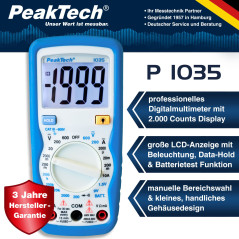 PeakTech 1035 digitale multimeter