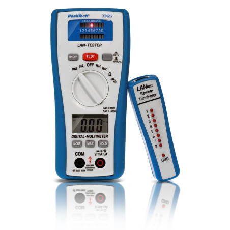 PeakTech 3365 Digitale multimeter met netwerkkabeltester