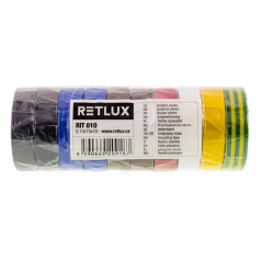 Retlux RIT010 Isolatietapeset kleurenmix 15mm x 10m (set van 10 stuks)