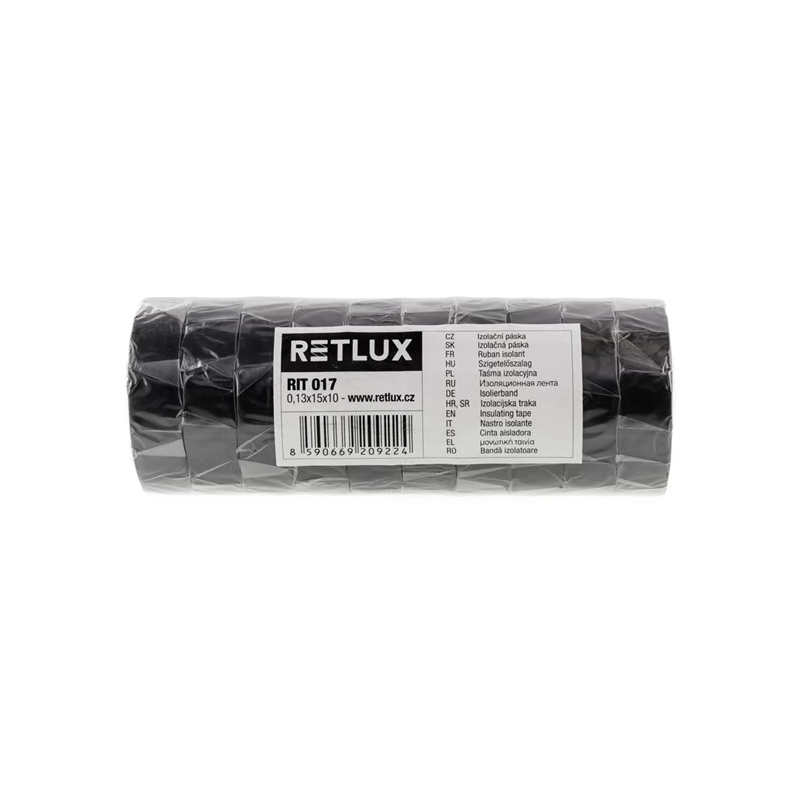 Retlux RIT017 Isolatietapeset zwart 15mm x 10m (set van 10 stuks) Retlux RIT017 Isolatietapeset zwart 15mm x 10m (set van 10 stuks)