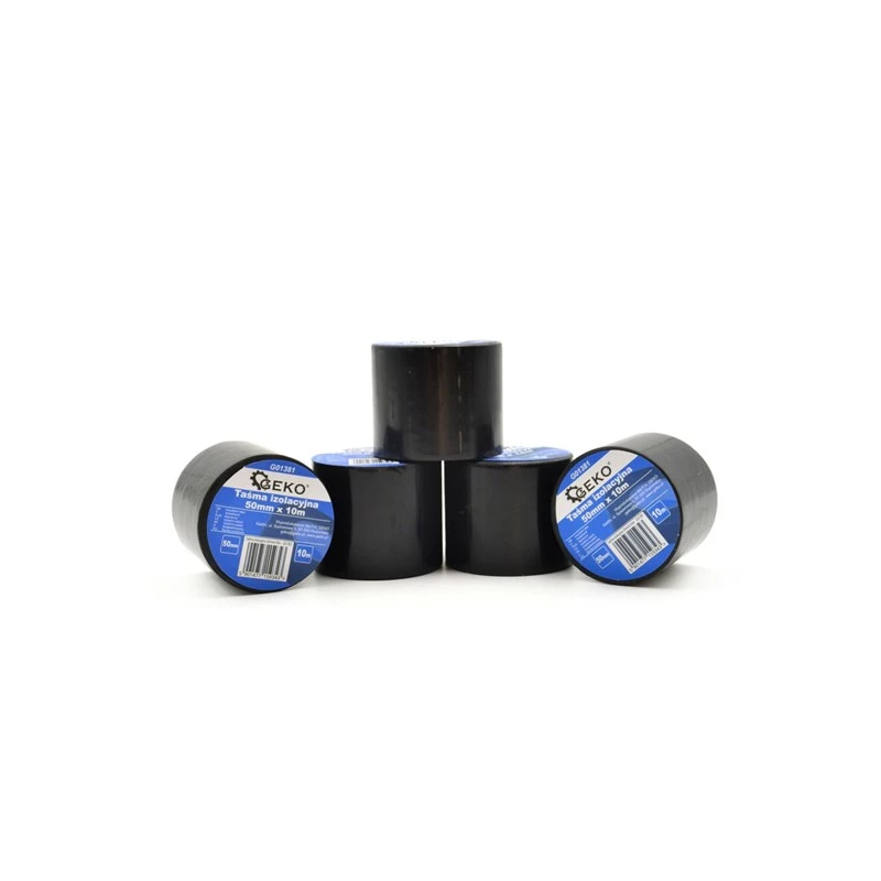 GEKO G01381 Isolatietape 50mm x 10m zwart