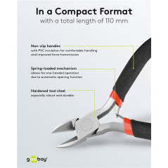 Goobay 77099 Precisie kniptang | Soldeerbout-shop.nl