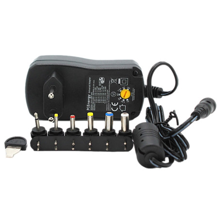 PCEnergy PCE600-UNI Voedingsadapter DC 3-12V 0,6A 7,2W