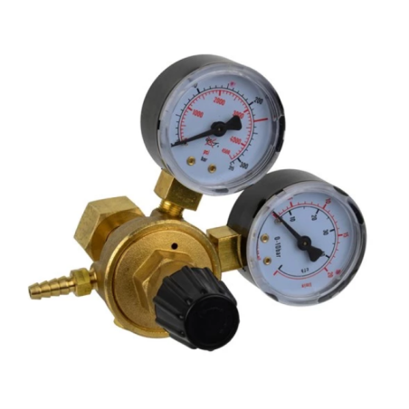 GEKO G80034 CO2 en Argon gasdrukregelaar instelbaar tot 10Bar