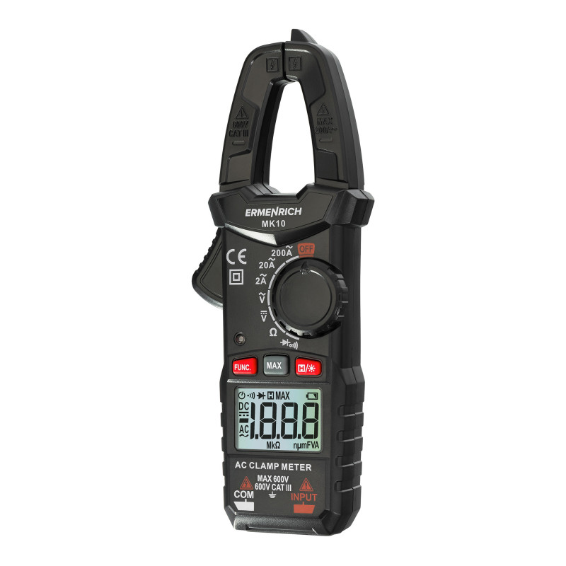 Ermenrich MK10 Digitale AC stroomtang 200A