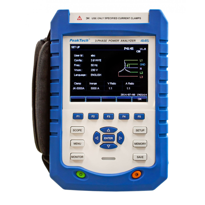 PeakTech 4145 Power analyser 3-fase