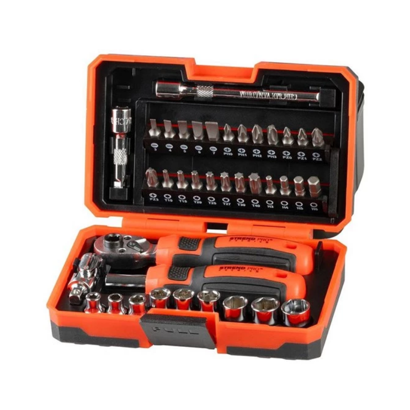 Strend Pro 2250872 Bit- en Dopsleutelset 38-delig Strend Pro 2250872 Bit- en Dopsleutelset 38-delig