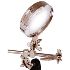 Levenhuk ZF9 Derde hand met vergrootglas | Soldeerbout-shop.nl