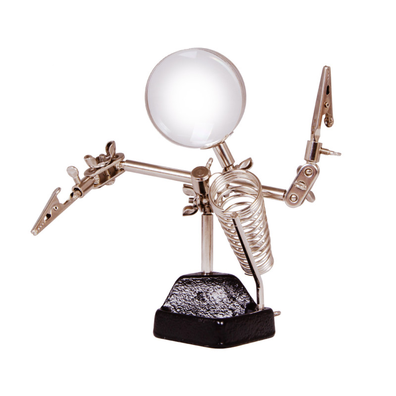 Levenhuk ZF11 Derde hand met vergrootglas en soldeerbouthouder Levenhuk ZF11 Derde hand met vergrootglas en soldeerbouthouder