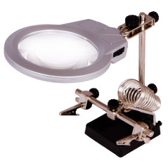 Levenhuk ZF21 Derde hand met vergrootglas en soldeerbouthouder