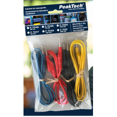 PeakTech 7048 Meetsnoerenset 4-delig 120VDC/50VAC 10A 75cm