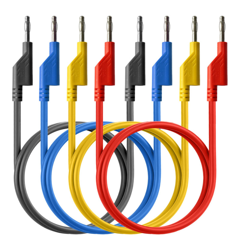 PeakTech 7049 Meetsnoerenset 4-delig 120VDC/50VAC 10A 100cm PeakTech 7049 Meetsnoerenset 4-delig 120VDC/50VAC 10A 100cm