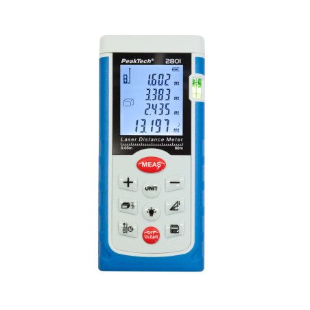 PeakTech 2801 Laserafstandsmeter 60m | Soldeerbout-shop.nl