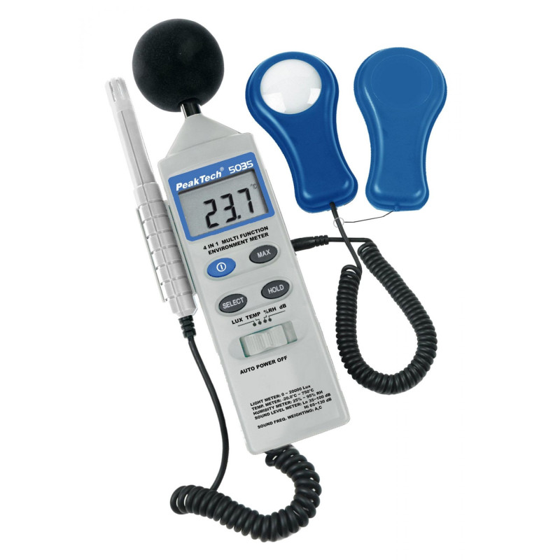 PeakTech 5035 4-in-1 omgevingsmeter PeakTech 5035 4-in-1 omgevingsmeter