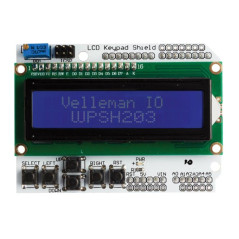 Whadda WPSH203 LCD-Shield en bediening voor Arduino |  Soldeerbout-shop.nl