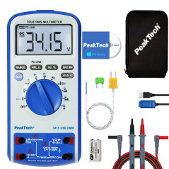 PeakTech 3415 Digitale multimeter met USB-interface | Soldeerbout-shop.nl