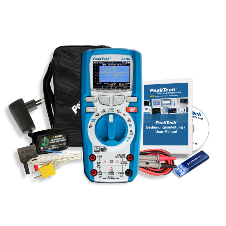 PeakTech 3440 Digitale grafische multimeter met Bluetooth | Soldeerbout-shop.nl