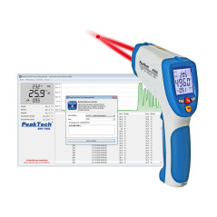 PeakTech 4960 Infrarood thermometer met USB-interface -50 tot +1200°C | Soldeerbout-shop.nl