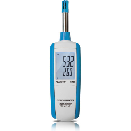 PeakTech 5039 Thermo-, hygro- en dauwpuntmeter | Soldeerbout-shop.nl