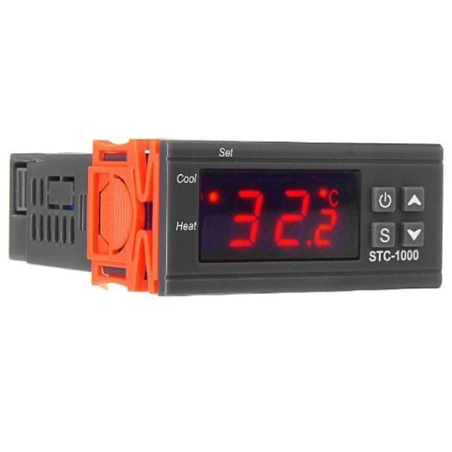 Soldeerbout-shop STC-1000 Digitale inbouw thermostaat 230VAC | Soldeerbout-shop.nl