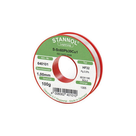 Stannol HF32 640088 soldeertin 0,8mm 100gram | Soldeerbout-shop.nl
