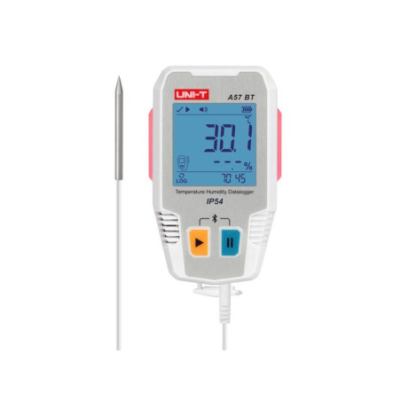 UNI-T A57BT Thermometer en hygrometer met datalogger en Bluetooth | Soldeerbout-shop.nl