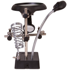 Levenhuk Zeno Desk D11 Derde hand met vergrootglas en soldeerboutstandaard | Soldeerbout-shop.nl