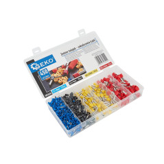 GEKO G03604 adereindhulzenassortiment 2,5mm² tot 10mm² (450 stuks) | Soldeerbout-shop,nl