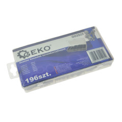 GEKO G02925 krimpkous assortiment 196-delig zwart | Soldeerbout-shop.nl
