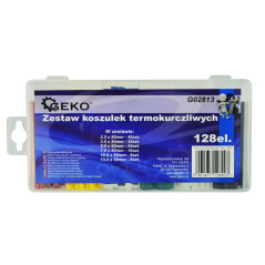 GEKO G02813 krimpkous assortiment 128-delig kleuren | Soldeerbout-shop.nl