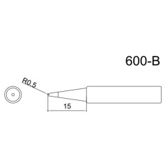Bakon 600M-B soldeerpunt spits 0,5mm