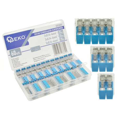 GEKO G03080 Lasklemmen assortiment 60-delig | Soldeerbout-shop.nl