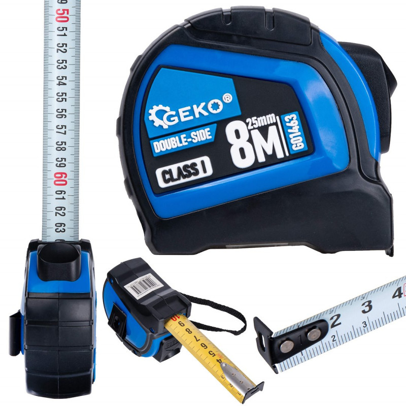 GEKO G01463 Dubbelzijdige rolmaat 8meter