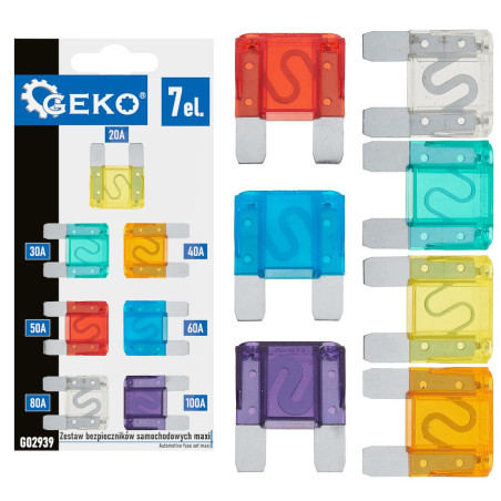 GEKO G02939 Autozekeringenassortiment Maxi 7-delig | Soldeerbout-shop.nl
