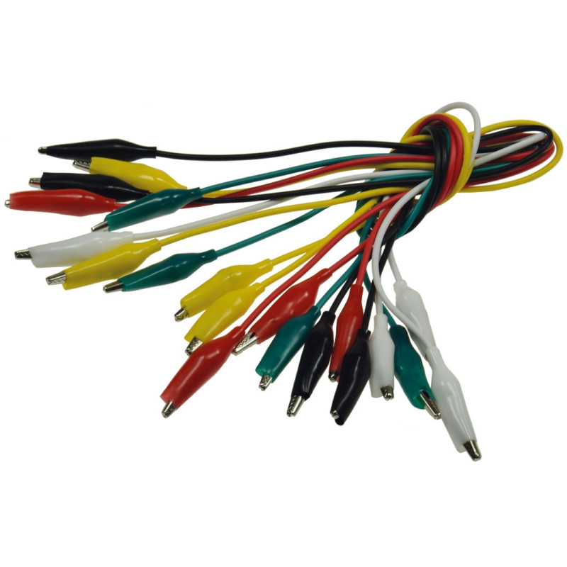 Chilitec 17888 meetsnoerenset met krokodillenklemmen 45cm 10-delig Chilitec 17888 meetsnoerenset met krokodillenklemmen 45cm 10-delig