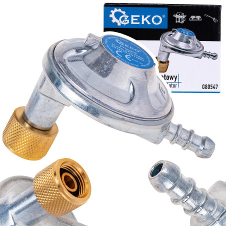 GEKO G80547 Gasdrukregelaar 37mBar haaks | Soldeerbout-shop.nl