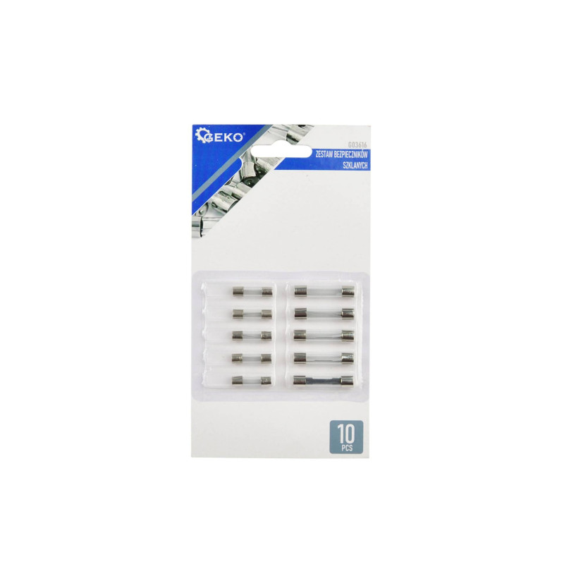 GEKO G03616 Glaszekeringenassortiment 10-delig