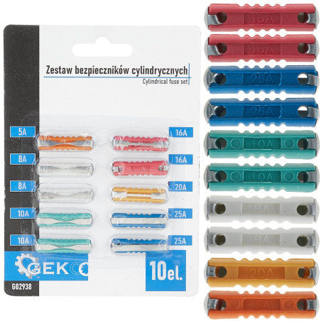 GEKO G02938 Zekeringenassortiment 10-delig