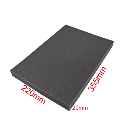 PeakTech 7260S Plukschuim 355 x 220 x 20mm | Soldeerbout-shop.nl