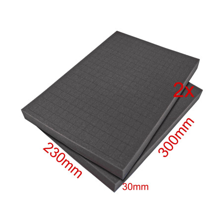 PeakTech 7300S Plukschuim 300 x 230 x 30mm (2 stuks) | Soldeerbout-shop.nl