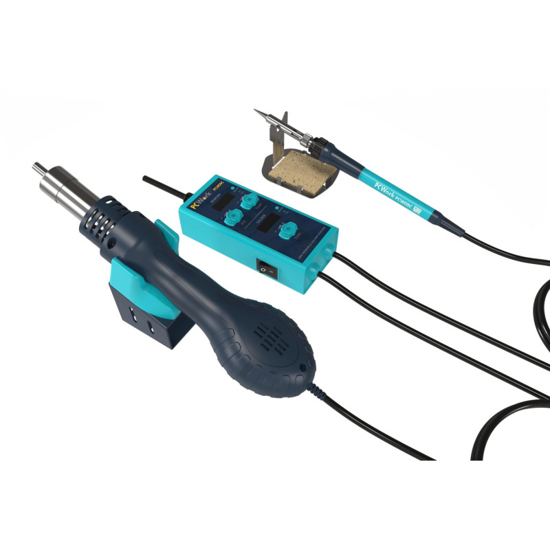 PCWork PCW09C 2-in-1 SMD hetelucht- en soldeerstation